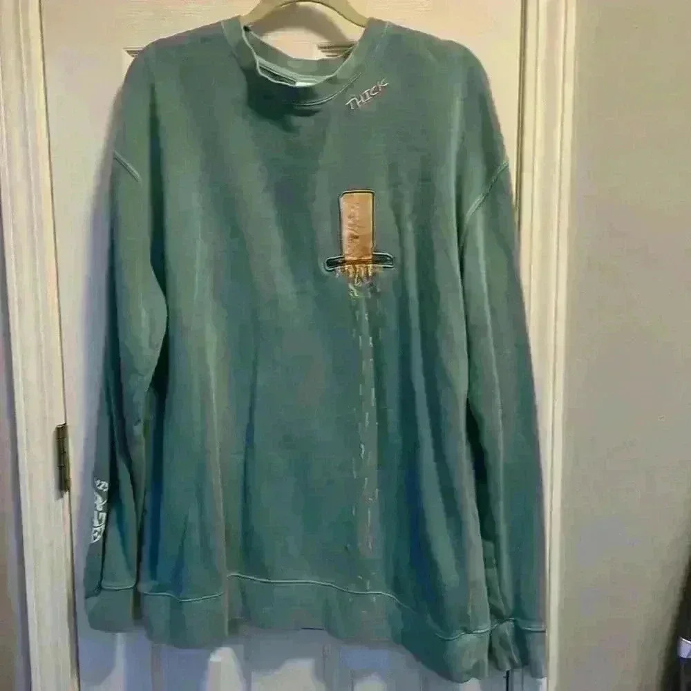 MrEatWell Miss eat well XL Parmesan crewneck.